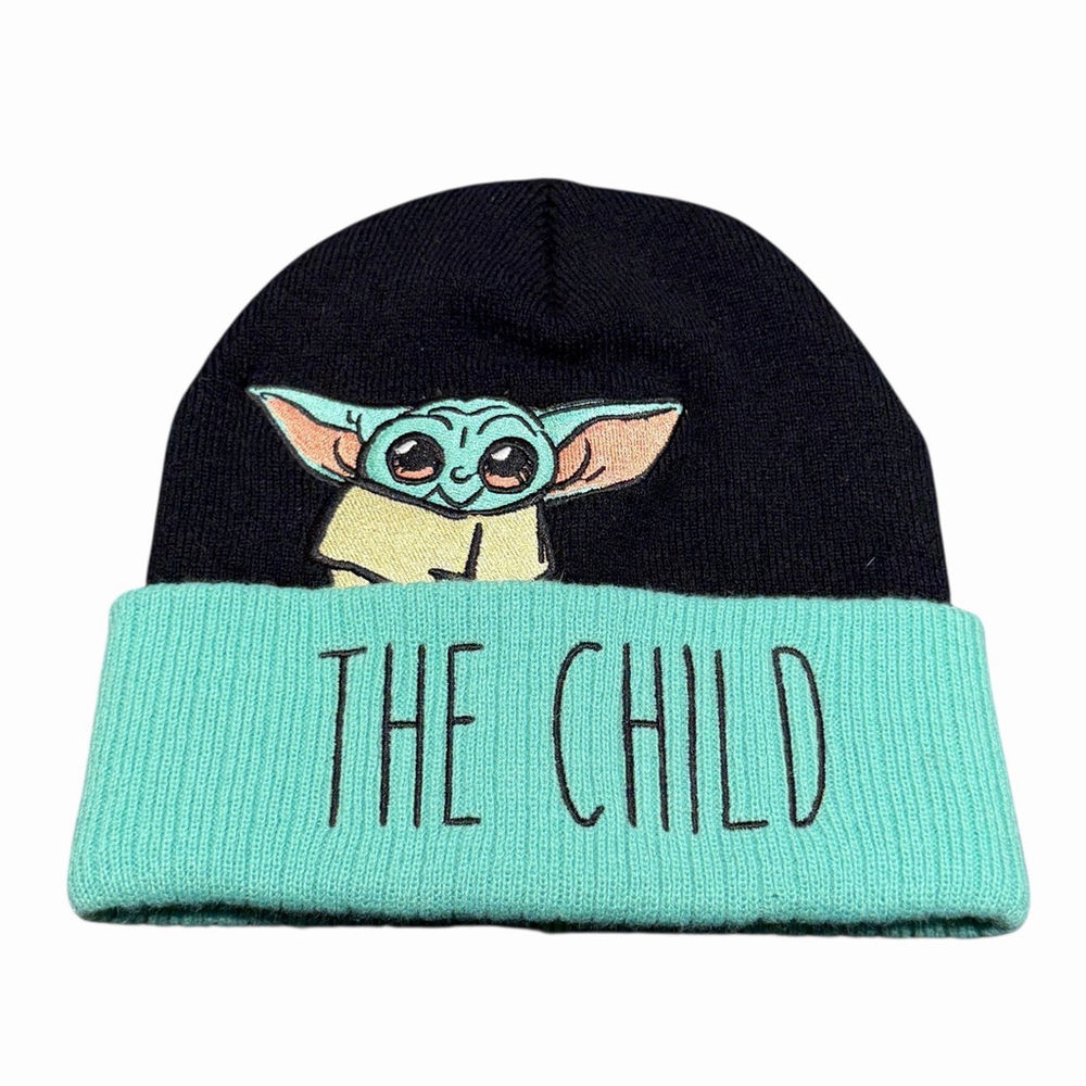 Disney Star Wars The Mandalorian Grogu Baby Yoda The Child Beanie Hat Size 14y+